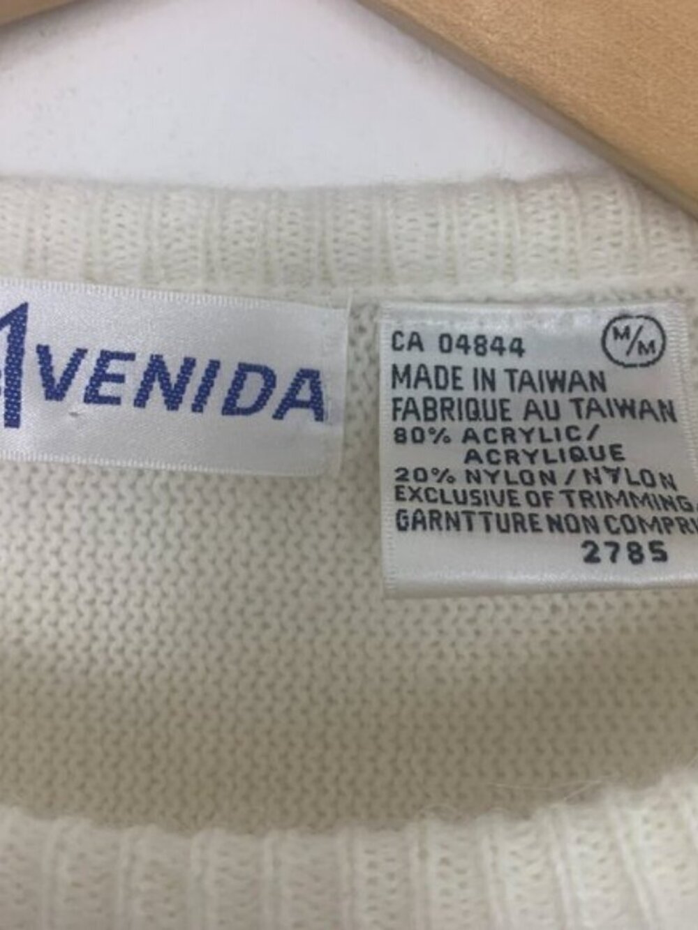 Avenida Vintage Beaded Rosette Knit Sweater - Picture 5 of 6